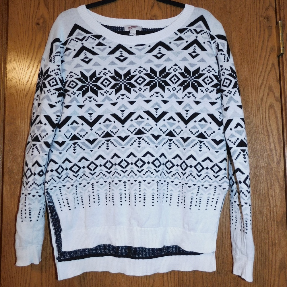 Geometric Winter Sweater